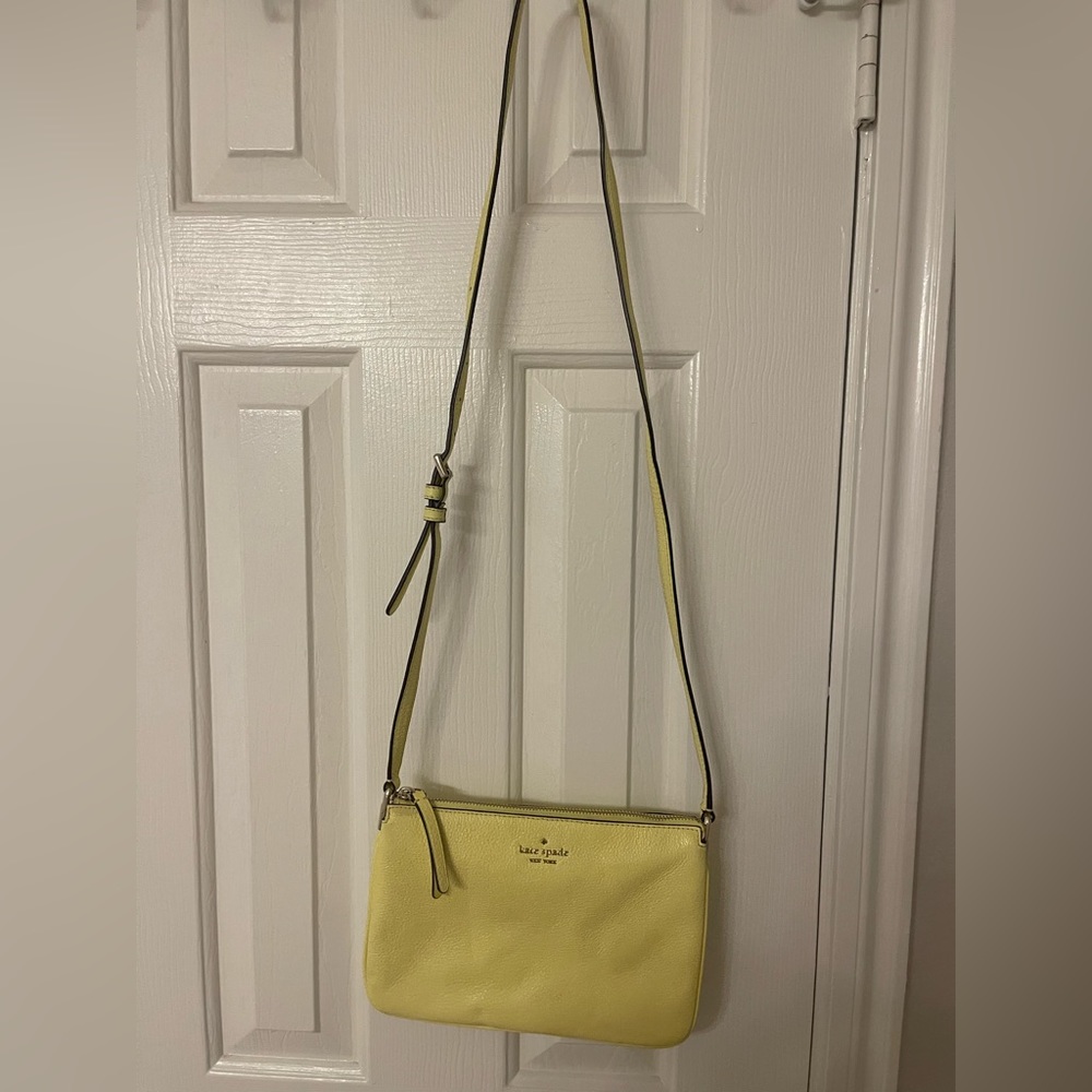 Yellow Kate spade crossbody bag